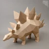Stegosaurus paper model ,Papercraft , DIY , Low poly , Stegosaurus Model , PDF Papercraft ,Stegosaurus Model, Stegosaurus low poly