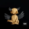 Griffin Papercraft Low Poly Decoration, PDF Template, DIY Paper 3D CumulusCraft