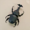 Horn Beetle paper model ,Papercraft , DIY , Low poly , PDF Papercraft , Unicorn Beetle , Dynastinae , Rhinoceros Beetle