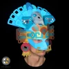 AZTEC Headdress Mask - Make it with paper card and this PDF template