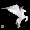 3D Pegasus Paper Sculpture - Make a hanging paper Pegasus decoration with this PDF download