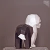 Old English Sheepdog paper model ,Papercraft , DIY , Low poly , PDF Papercraft , Old English Sheepdog