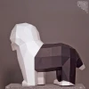 Old English Sheepdog paper model ,Papercraft , DIY , Low poly , PDF Papercraft , Old English Sheepdog