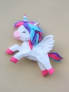 Unicorn papercraft PDF , low poly 3d papercraft unicorn DIY origami decoration pepakura template