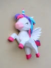 Unicorn papercraft PDF , low poly 3d papercraft unicorn DIY origami decoration pepakura template