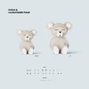Arctic Bear on Floating Island 3D Wall Decor Low poly Papercraft, DIY, PDF