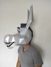 DONKEY - Shrek Mask DIY, Lowpoly Papercraft