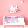 Arctic Bear on Floating Island 3D Wall Decor Low poly Papercraft, DIY, PDF