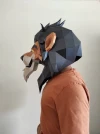 SCAR Mask DIY, Lowpoly Papercraft, Lion King