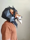 SCAR Mask DIY, Lowpoly Papercraft, Lion King