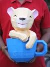 Lion 3d paper craft template PDF | 3d paper craft lion in cup | 3d papercraft lion DIY origami decoration pepakura template