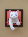 Cat 3d paper craft PDF, DIY papercraft cat model template,origami cat,cat low poly