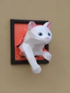 Cat 3d paper craft PDF, DIY papercraft cat model template,origami cat,cat low poly