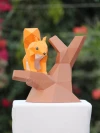 Squirrel 3d paper craft PDF | DIY 3d paper craft Squirrel model template, origami Squirrel, Squirrel low poly