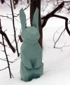 Papercraft 3d SMALL RABBIT BUNNY 3D Low Poly Paper Sculpture DiY gift Decor for home office pepakura pattern template handmade animals dog