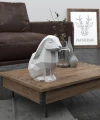 Papercraft 3d SITTING RABBIT BUNNY 3D Low Poly Paper Sculpture DiY gift Decor home office pepakura pattern template handmade animals dog
