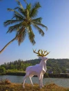 Papercraft 3D ROYAL DEER pepakura Pdf paperfreak template Low Poly Paper Sculpture pattern gift Decor Christmas polygonal new year animal