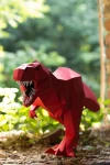 Papercraft dinosaur T-REX TYRANNOSAURUS 3D Low Poly Paper sculpture DIY gift Decor for home & office pepakura pattern template jurassic park