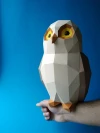 Papercraft 3D OWL on BRANCH bird pepakura PDF template Low Poly Paper Sculpture Diy gift wedding Decor for home and office pattern polygonal Papercraft 3D OWL on BRANCH bird pepakura PDF template Low Poly Paper Sculpture Diy gift wedding Decor for home and office pattern polygonal