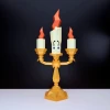 Papercraft Lumiere, beauty and the beast, candles, DIY PDF, low Poly, origami, Pepakura, Paper Model, 3D