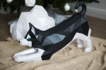 Papercraft 3D STRETCHING HUSKY DOG Puppy pepakura Pdf template Low polygonal Papercraftfreak Sculpture Decor loft office animal lover gift Papercraft 3D STRETCHING HUSKY DOG Puppy pepakura Pdf template Low polygonal Papercraftfreak Sculpture Decor loft office animal lover gift