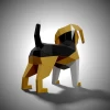 Beagle Paper Sculpture,Printable PDF template,Handmade Terriers Dog Papercraft,3D puzzle,Low Poly Home Decor,DIY Teens Gift