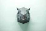 Papercraft 3D MALAYAN TAPIR Head pepakura Pdf template polygonal Paper pattern Sculpture Diy wall Decor ideas rare wild animal lover gift