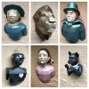 Papercraft 3D WONDERFULL WIZARD of Oz Tin Woodman pack Halloween creepy Puppy pepakura Low Poly Paper Sculpture pattern template polygonal puzzle design