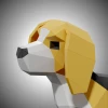 Beagle Paper Sculpture,Printable PDF template,Handmade Terriers Dog Papercraft,3D puzzle,Low Poly Home Decor,DIY Teens Gift