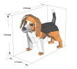 Beagle Paper Sculpture,Printable PDF template,Handmade Terriers Dog Papercraft,3D puzzle,Low Poly Home Decor,DIY Teens Gift