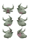 Bull Mask Papercraft Template for Halloween and Themed Parties, Instant Download Craft for Kids & Adults, Make Your Own Bull Mask Today!