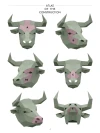 Bull Mask Papercraft Template for Halloween and Themed Parties, Instant Download Craft for Kids & Adults, Make Your Own Bull Mask Today!