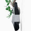 Panda Hanging on Tree Paper Sculpture, Printable PDF template, Handmade Wild Animal Figurine Papercraft, 3D puzzle, Low Poly Wall Decor