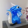 Papercraft Baby dragon, templates in digital format Pdf, Decoration, Low Poly, origami, PDF kit, Pepakura, Paper, bebe dragon