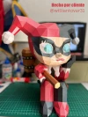 Molly Harley Quinn, Molly Clown PDF Papercraft Templates, Paper Art and Craft for Home Decor, DIY, 3DIER, PDF Patterns, Papercraft Templates, Low Poly