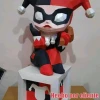 Molly Harley Quinn, Molly Clown PDF Papercraft Templates, Paper Art and Craft for Home Decor, DIY, 3DIER, PDF Patterns, Papercraft Templates, Low Poly