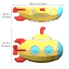 Yellow Submarine Papercraft Pattern | Hobby for Adults | Kids Bedroom Decor | Fun Craft Activity | DIY Paper Model | U-boat