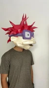 CHUCKIE FINSTER Mask DIY, Lowpoly Papercraft, Rugrats Papercraft