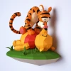 Papercraft Templates Tigger n Winnie Wall Model PDF SVG DXF