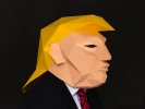 Donald Trump Mask with a Mullet, DIY Trump Head, Instant Pdf download, DIY Printable Paper Mask