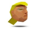 Donald Trump Mask with a Mullet, DIY Trump Head, Instant Pdf download, DIY Printable Paper Mask