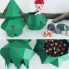 Spruce tree 3d papercraft. You get a PDF file templates for this DIY modern paper sculpture that can be used as a BOX.