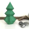 Spruce tree 3d papercraft. You get a PDF file templates for this DIY modern paper sculpture that can be used as a BOX.