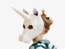 Kids Mask, Unicorn Mask, Unicorn Costume, Halloween Costume Kid, Printable Half Mask, Instant Pdf download, DIY Paper Craft Template