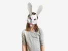 Kids Mask, Bunny Mask, Animal Mask, Halloween Costume, Printable Half Mask, Instant Pdf download, DIY Paper Craft Template, Cute Face Mask