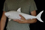 Shark lowpoly papercraft model DIY, simply Download and make your own, Instant Pdf download, printable DIY pdf template