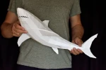 Shark lowpoly papercraft model DIY, simply Download and make your own, Instant Pdf download, printable DIY pdf template