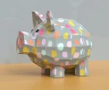 Piggy Bank Papercraft, Lowpoly, Low poly Papercraft