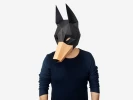 Dog Mask, Doberman, DIY Printable Animal Mask, Instant Pdf Download, 3D Low Poly Masks, Papercraft Template, Origami Mask, Gift Idea