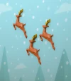 Deer Rudolph Wall Decor Papercraft, Lowpoly, Low poly Papercraft